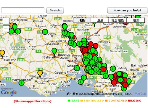 科技时代_谷歌紧急开发flash地图跟踪澳洲大火