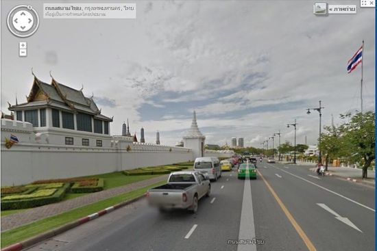 泰国曼谷大皇宫的谷歌街景图