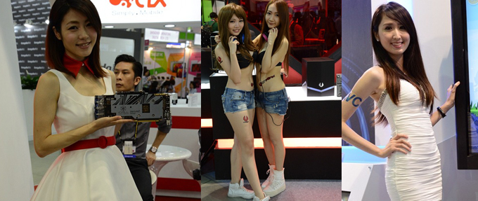  Hot Showgirl at Taipei Computer Expo 2013