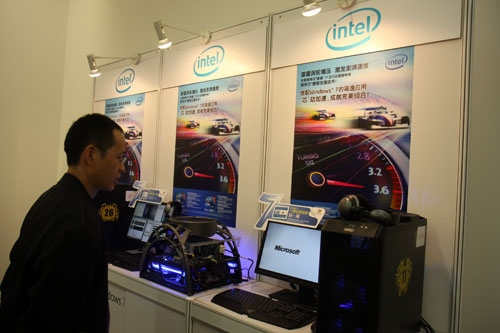 科技时代_图文：微软Win7发布会现场英特尔专区