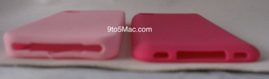 左側為iPhone 4保護套右側為iPhone 5保護套