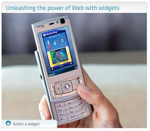 诺基亚力推Widget 手机软件用户自己做_手机