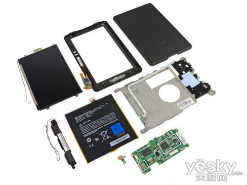 亚马逊Kindle Fire全拆解:构造简单成本低_笔记