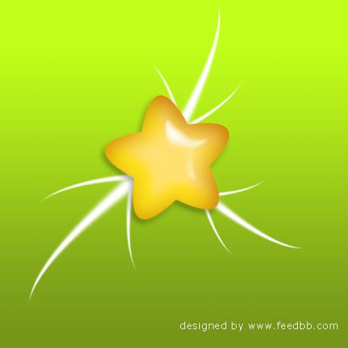 用Photoshop绘制可爱闪亮的星星