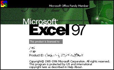 表格中的霸王:微软Excel历史版本图赏_软件学