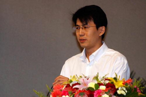 图文:央视网技术管理办公室主任单晓蕾演讲