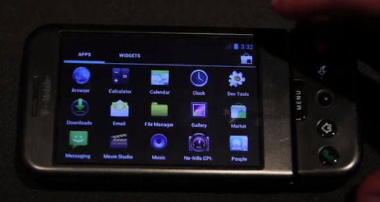 Android 4.0遭破解，可在HTC G1上运行