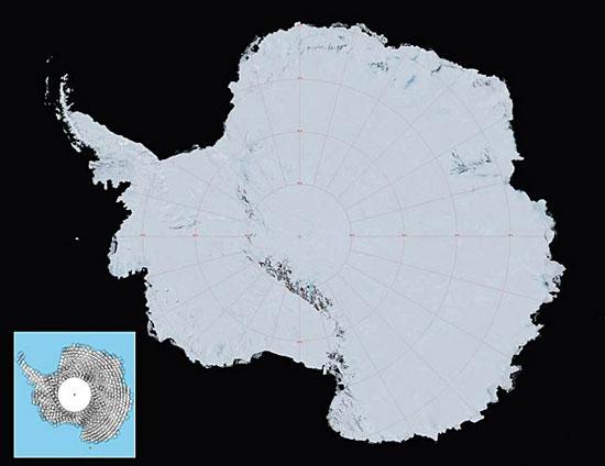 美公布南极最新高清地图 由千张卫星图拼成
