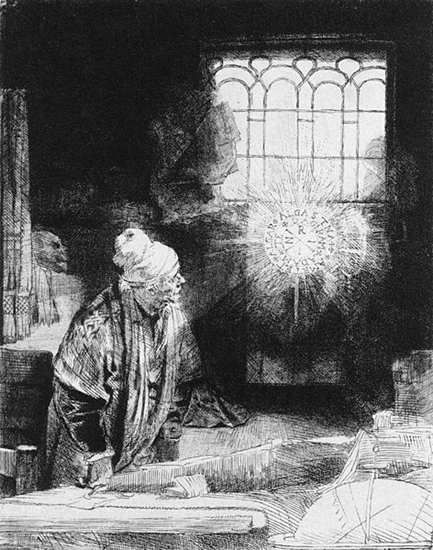 A Scholar in his Study(Rembrandt)