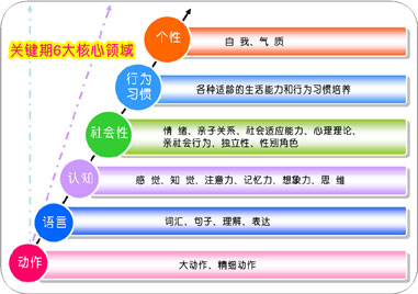 家庭早教必备:关键期成长的6大核心领域