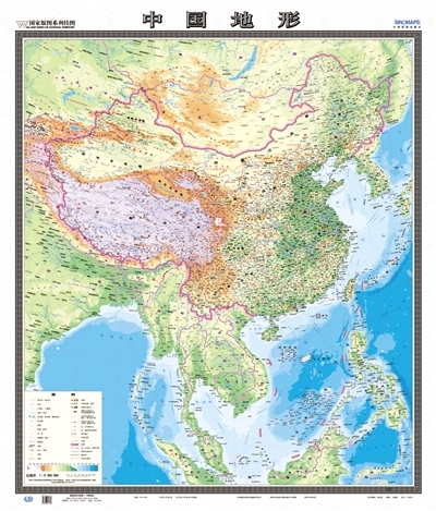 地图社推出竖版中国地图首次将南海同比例展示