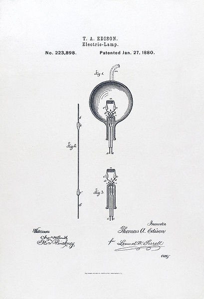 1879年10月21日,美国科学家爱迪生发明了电灯