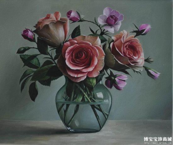 杜海燕《心情系列.雅》油画（图片来源 博宝宝珍商城）