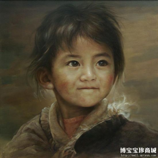 谭建武西藏儿童组画3 （图片来源 博宝宝珍商城）