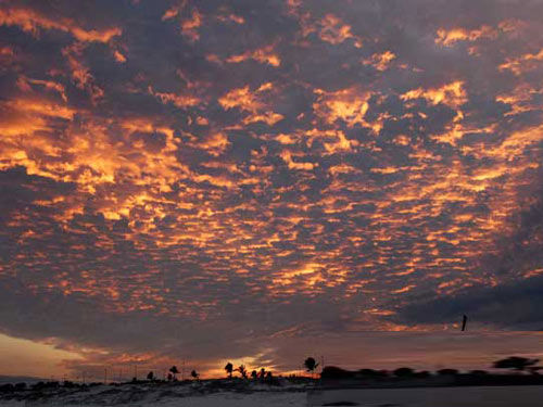 坎昆海畔的夕阳 坎昆海畔的夕阳