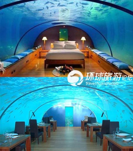 马尔代夫德拉格利岛的海底酒店 马尔代夫德拉格利岛的海底酒店