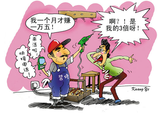 收入证明_2017装修工人收入