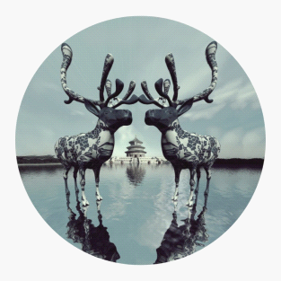 刘韧 《我们俩》 ，C-print，80 cm x 80 cm ，2007