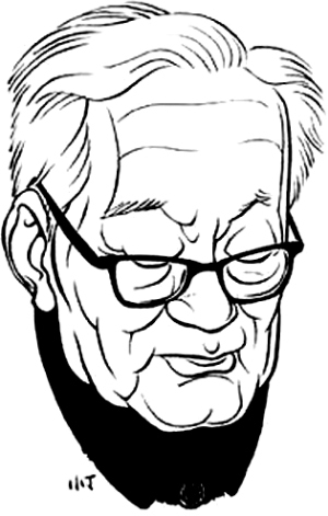 巴金(1904-2005),现代文学家、出版家、翻译家。(丁聪绘) 巴金(1904-2005),现代文学家、出版家、翻译家。(丁聪绘)