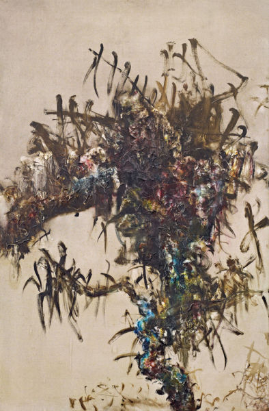 周春芽--树的系列--1993年--布面油画--193×128-cm