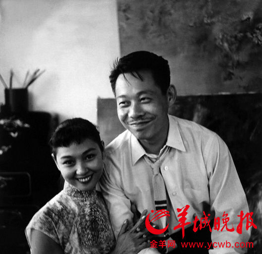 赵无极与第二任夫人陈美琴 赵无极与第二任夫人陈美琴