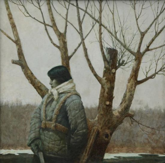 王功新 七九河开 布面油画 120×120cm 1985 王功新 七九河开 布面油画 120×120cm 1985