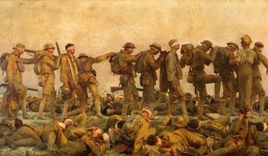 4. 《Gassed》, John Singer Sargent
