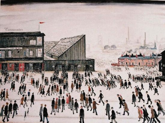 8. 《Going to the Match》, L.S. Lowry