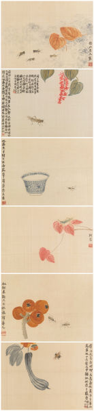 齐白石 (1864-1957) 花卉草虫册 齐白石 (1864-1957) 花卉草虫册