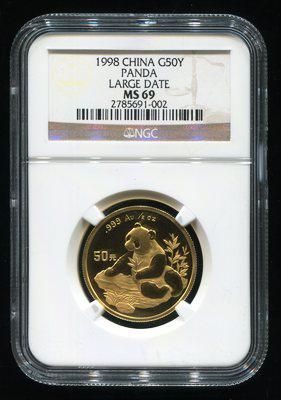 1998年熊猫1/2盎司普制金币 1998年熊猫1/2盎司普制金币