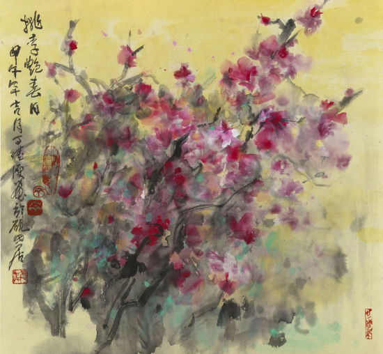 桃李艳春日 45×48cm 2014