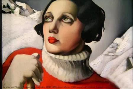 《圣·莫丽茨》，以同性恋人伊拉·裴洛为模特的作品（木板油画，35×675px，1928年）