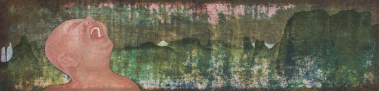 阿海，玄鉴，33×133cm，纸本水墨，2015