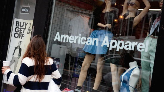 美著名服装品牌American Apparel申请破产|服