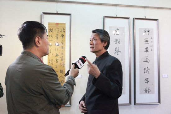 中国书刘洪彪副主席接受媒体采访 中国书刘洪彪副主席接受媒体采访