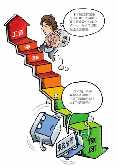 成都家政人员工资暴涨 家政公司转行或倒闭_地