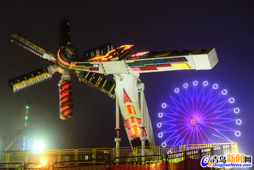 啤酒城全城亮化 梦幻灯光开启炫动狂欢夜(组图)