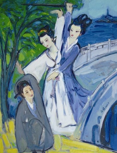 画里的金鸡湖和西湖 画里的金鸡湖和西湖(图)
