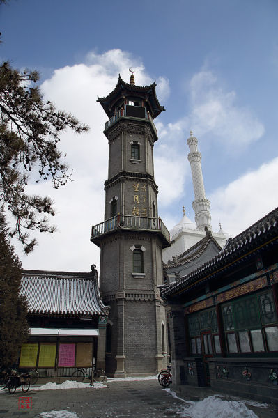 呼和浩特清真大寺古建筑优美完整