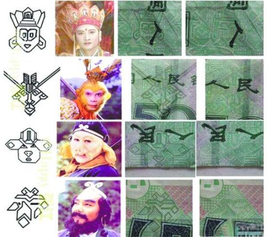 网友50元钞票中发现新玄机：印有唐僧师徒四人