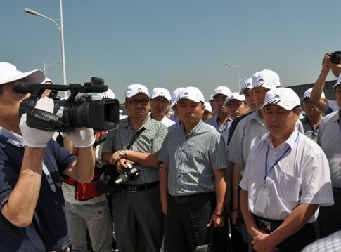 中国建筑业协会400人 观摩沈阳四环西苏堡特大