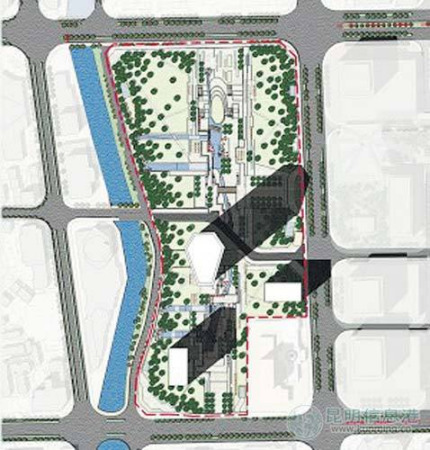 云南昆明拟建456米全省第一高楼(组图)