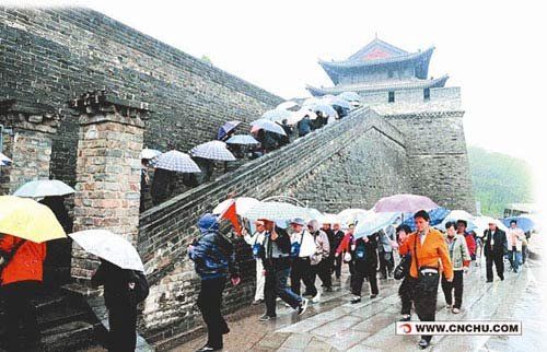 荆州古城墙损坏严重 专家称树根是城墙天敌(图)