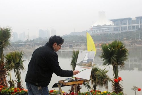 北部湾六市画家感受“中国水城”印象(组图)