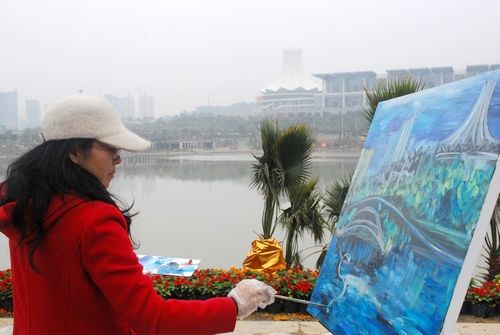 北部湾六市画家感受“中国水城”印象(组图)