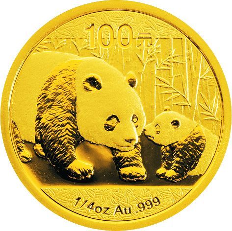 熊猫金币正面