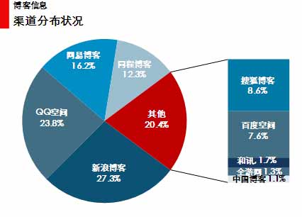 图 13 博客类网站的信息分布 图 13 博客类网站的信息分布