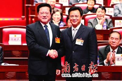 由广东省副省长,广州市委副书记,市长万庆良首次以广州市市长身份主持