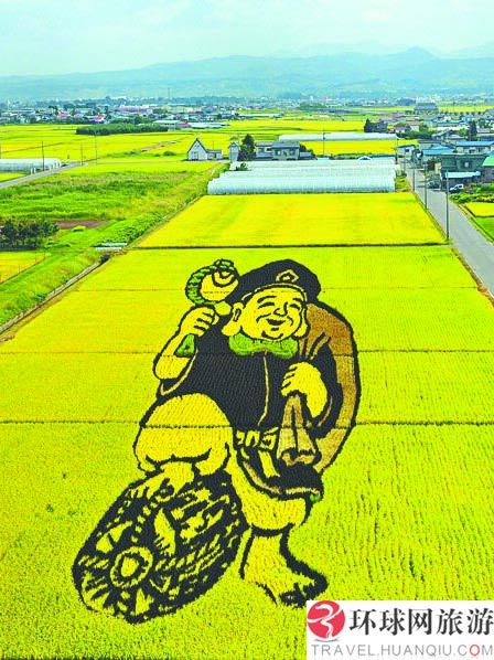 日本农民“种”稻田画 精美且不影响收成