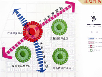 迁安装备制造业园区规划结构图